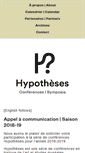 Mobile Screenshot of conferences-hypotheses.org