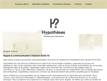 Tablet Screenshot of conferences-hypotheses.org